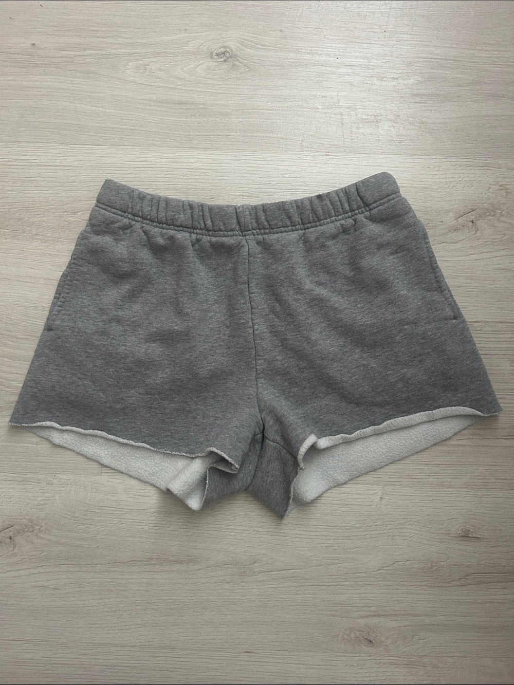 Wilfred Free Gray Fleece-Lined Athletic Shorts